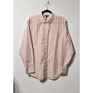 Banana Republic Shirt Mens L Plaid Button Up Long Sleeve Non Iron Classic Fit